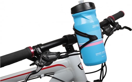 BIDONHOUDER ZEF PULSE B2 STUUR BEV PVC ZW van Bidon — afbeelding 2