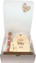 Geschenkbox liefste METER | roze | nichtje | peg doll | houten poppetje | liefste meter | meter vragen | meter worden | peettante vragen | peettante worden | cadeau  | geschenkdoos | giftbox
