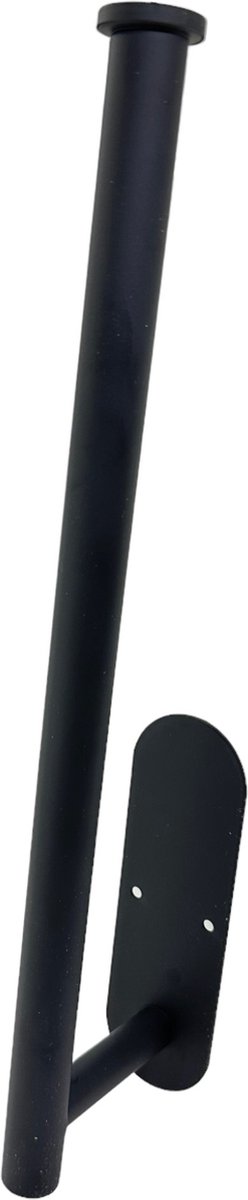 Maison DAM - Reserverolhouder mat zwart - Hangend - Toiletrol Houder - Voor 3 Rollen - Reserve Rolhouder - Zonder Boren – Plakstrip – Hoge kwaliteit – RVS