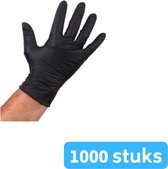 Handschoen | Nitril | Zwart | ongepoederd | S | 100 stuks