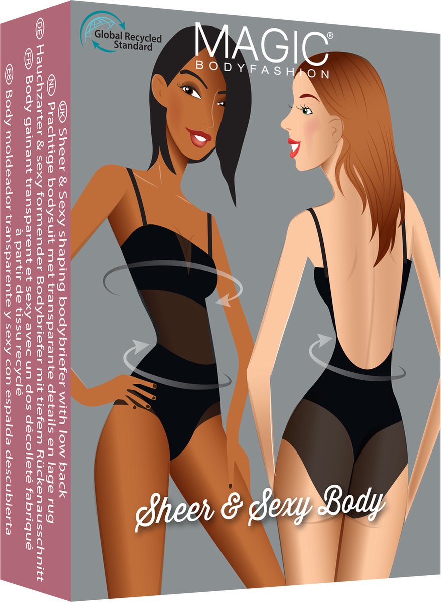 MAGIC Bodyfashion - Sheer & Sexy Body - Black - Maat L