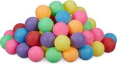Balles de bière-pong Relaxdays - lot de 100 - colorées - 40 mm - balles de ping-pong