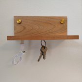 Sleutelhouder van hout | plankje met magneten - Handgemaakt