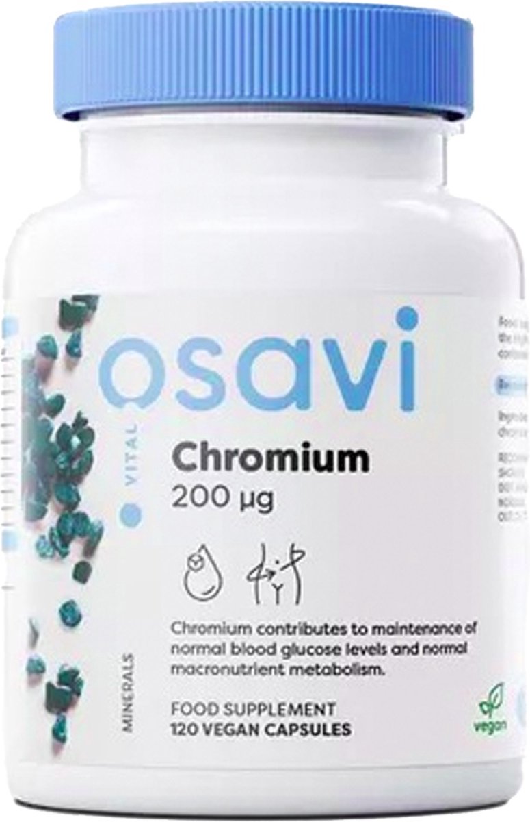 Chromium Picolinate - 200 mcg zuiver chroom per capsule - 120 vegan capsules - Osavi