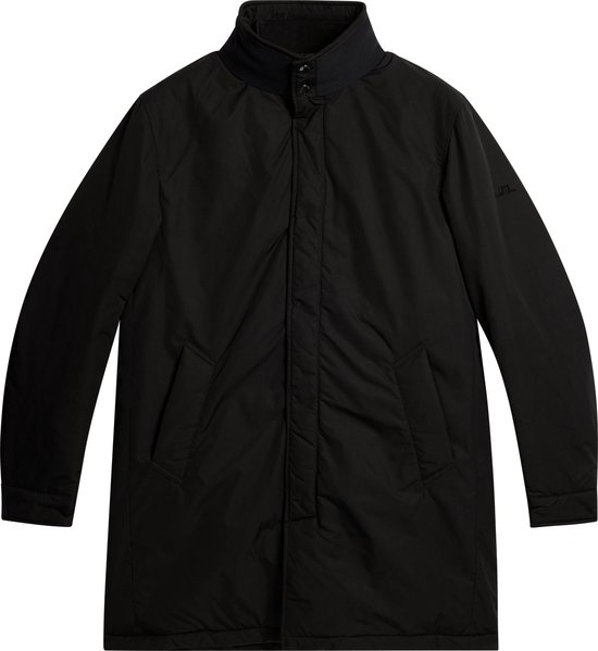 J. Lindeberg Heren Hollis Padded Coat Black - Winterjas Voor Heren - Zwart - XL