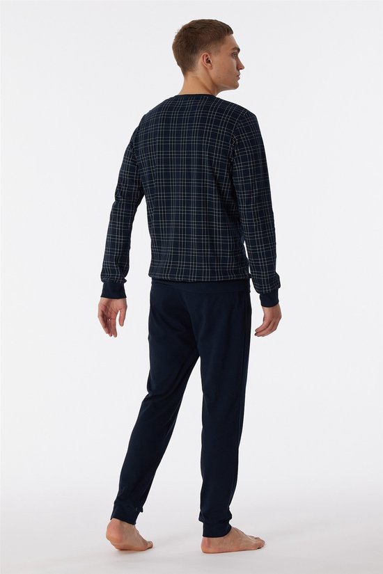 Schiesser Pigiama Lungo Uomo Fine Interlock - Set Morbido E Confortevole
