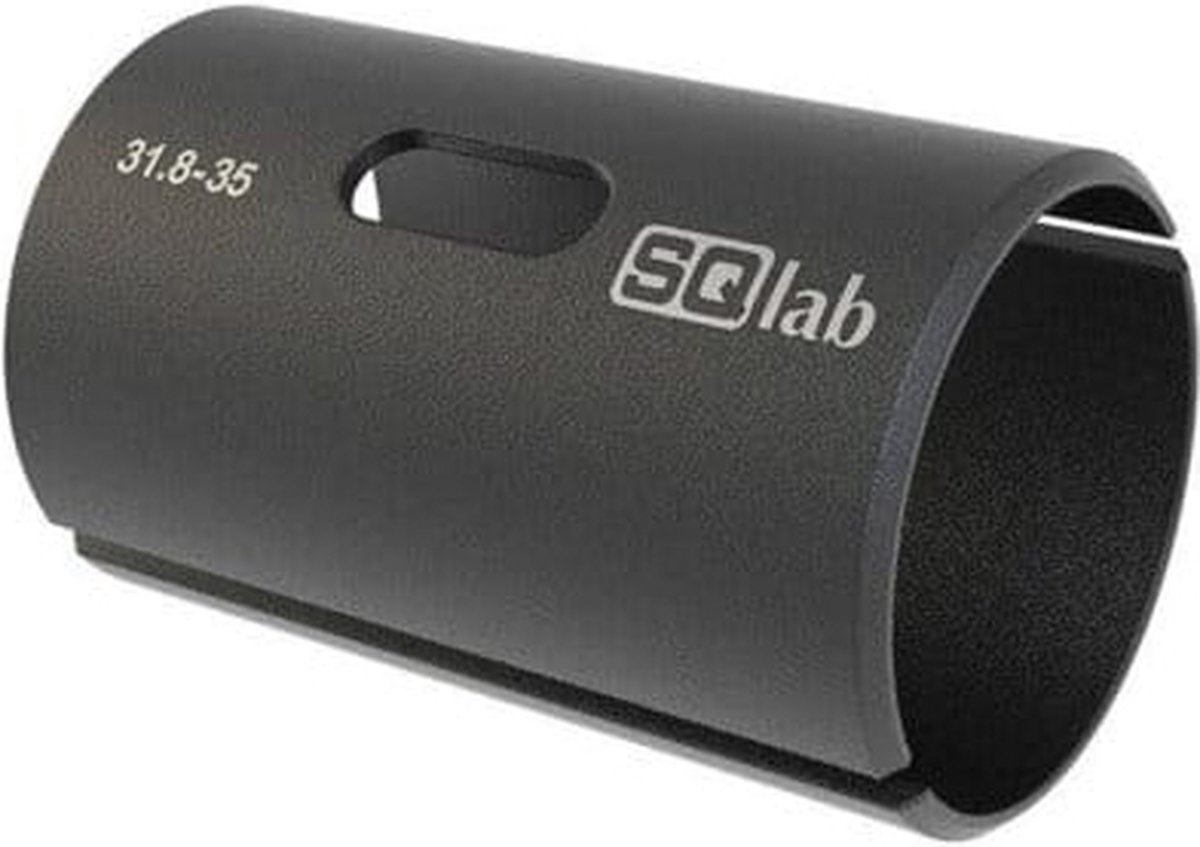 SQlab Shim Adapterstuurhuls - Adapterhuls voor stuur - Ø31.8-35 mm - Aluminium - Zwart geanodiseerd