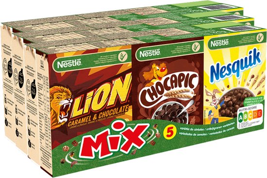 Foto: Nestl mini mix ontbijtgranen 190g x 3