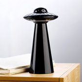 BaykaDecor - Luxe UFO Led Lamp - Ledlamp Met USB - Ledlampen Met Dimmer - Decoratie Lampje - Cadeau - Woonaccessoires - Zwart 20CM