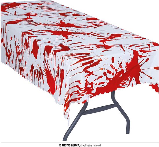 FIESTAS GUIRCA | Nappe de Clown Multicolore (137x274 cm) - Décoration de Table pour Fêtes d'Halloween Terrifiantes - Idéal pour Célébrations Effrayantes - Multicolore