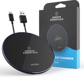 Chargeur sans fil Innova Essentials - Chargeur rapide QI - 15W - Câble inclus - Chargeur Fast sans fil - Iphone et Samsung - Zwart