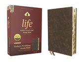NIV Life Application Study Bible, Third Edition- NIV, Life Application Study Bible, Third Edition, Bonded Leather, Brown, Red Letter, Thumb Indexed