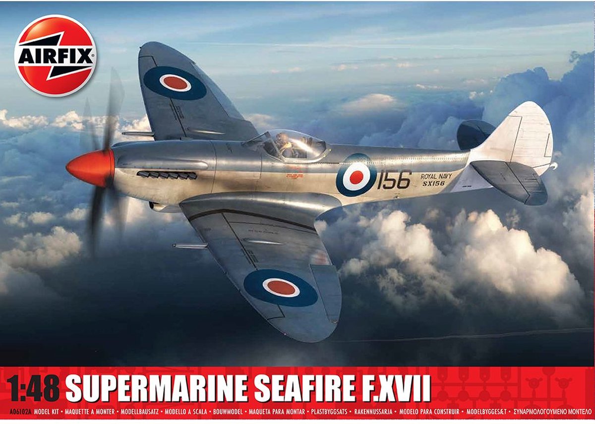 Airfix Modelbouwpakket Militaire voertuigen - 06102A Supermarine Seafire F.XVII Plastic - 1:48 - Modelbouw