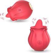 Siliconen tong vibrator- vibrators voor vrouwen -beffen- lik vibrator- clitoris stimulator- 10 vibratie lik standen- met oplaadbare usb kabel- sex toys- seksspeeltjes- Erotiek voor vrouwen
