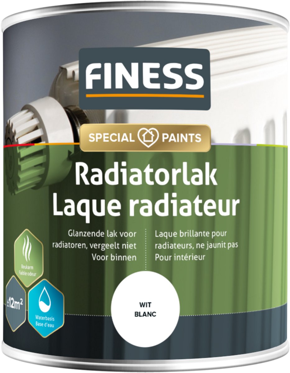 Finess radiatorlak - wit - 750 ml.