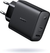 Aukey USB-C Power Delivery + USB Oplader - PA-F3S - 20W - zwart