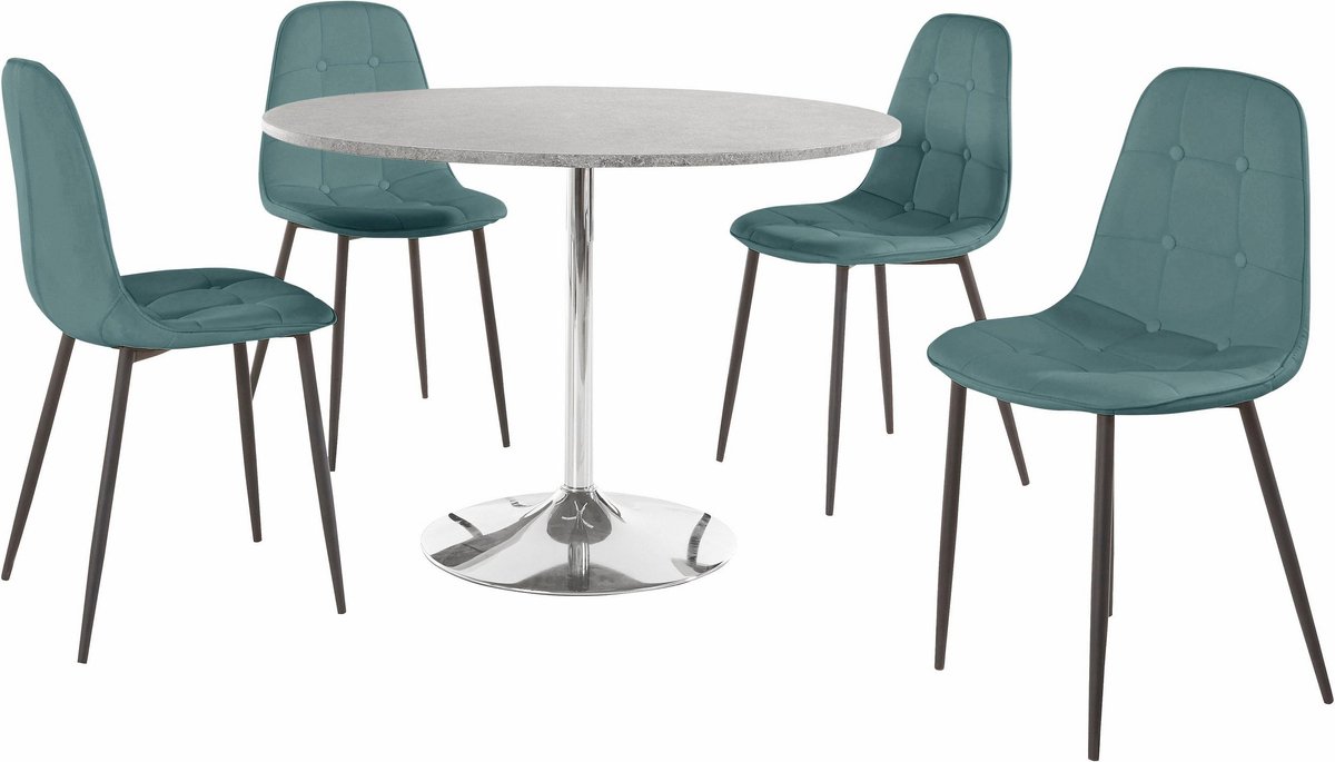 Tumpet&Luna-Eetset - 110 cm - Blauw