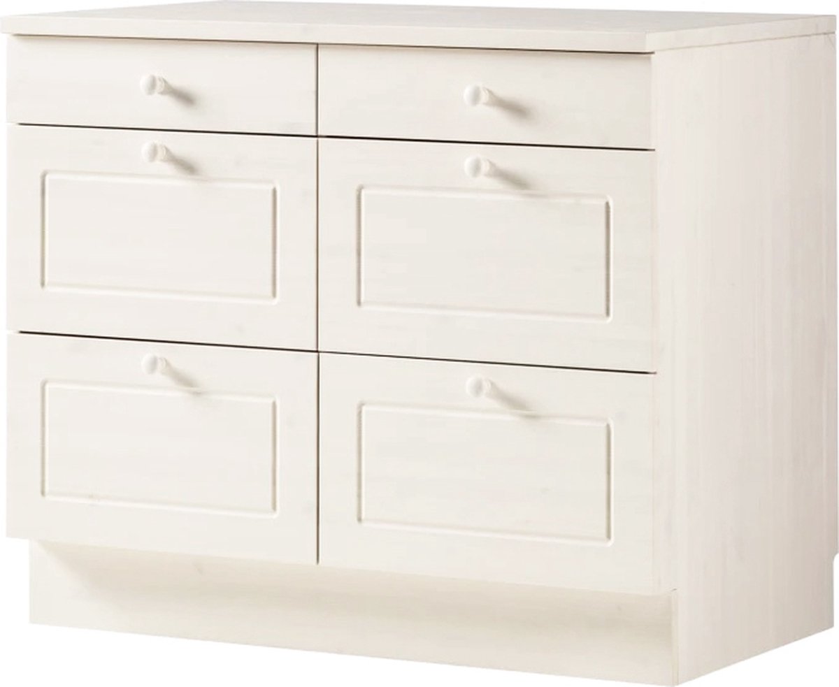 Anita-Commode - Wit Grenen