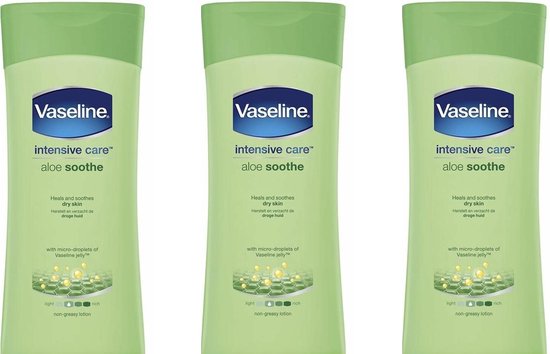 Vaseline Bodylotion Aloe Fresh - 3 stuks van 200 ml