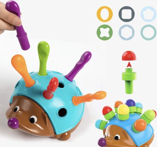 Motricité fine Hérisson - speelgoed Montessori pour la maison - Jouets Bébé  1 an fille