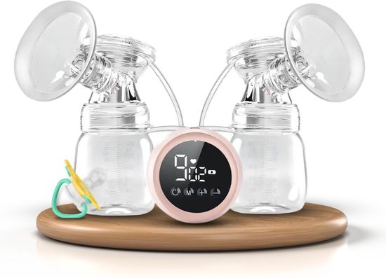 Gleame. Elektrische Borstkolf | Pijnloos & Tijdbesparend | 180 ml | Dubbele borstkolf