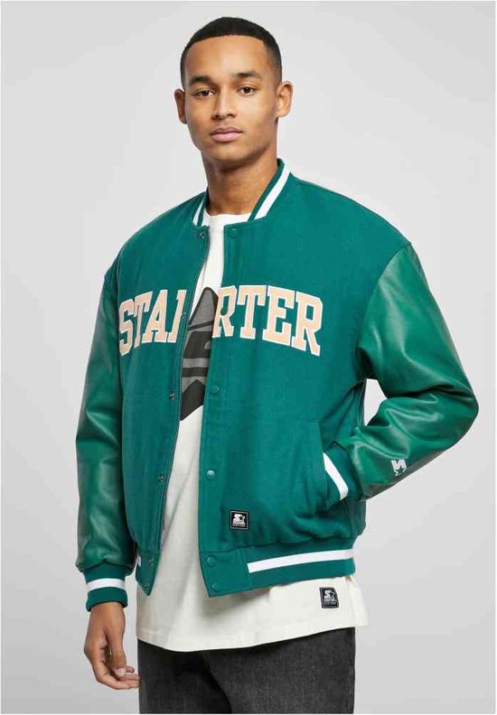 Starter Black Label - Team College jacket - XL - Donkergroen
