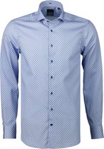 Jac Hensen Overhemd - Modern Fit - Blauw - 3XL Grote Maten