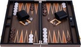 Backgammon 18'' en loupe de noyer