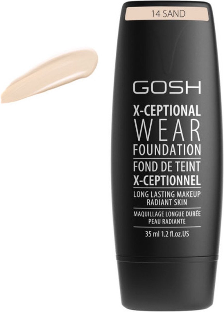 Gosh - X-Ceptional Wear Foundation Long Lasting Makeup długotrwały podkład do twarzy 14 Sand 35ml