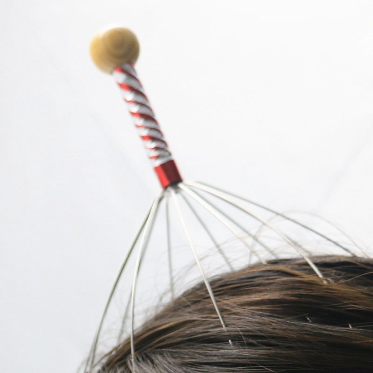 Goedkoopste Waledano® Hoofdmassage Spin - Hoofd Massage - Scalp Brush - Anti jeuk - Anti Stress - Massage Apparaat - Ontspanning - Rood