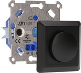 Gradateur LED noir 3-250W - set universel complet - convient à toutes les lampes dimmables