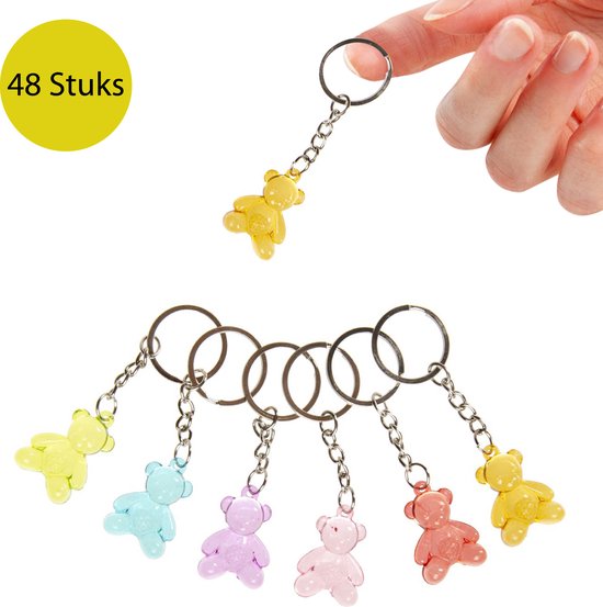 Bofanze 31-delige Sleutelhangerset – Bouwthema Cartoon – Mini Sleutelhangers – Voor Kinderfeestjes, Cadeaus En Decoratie