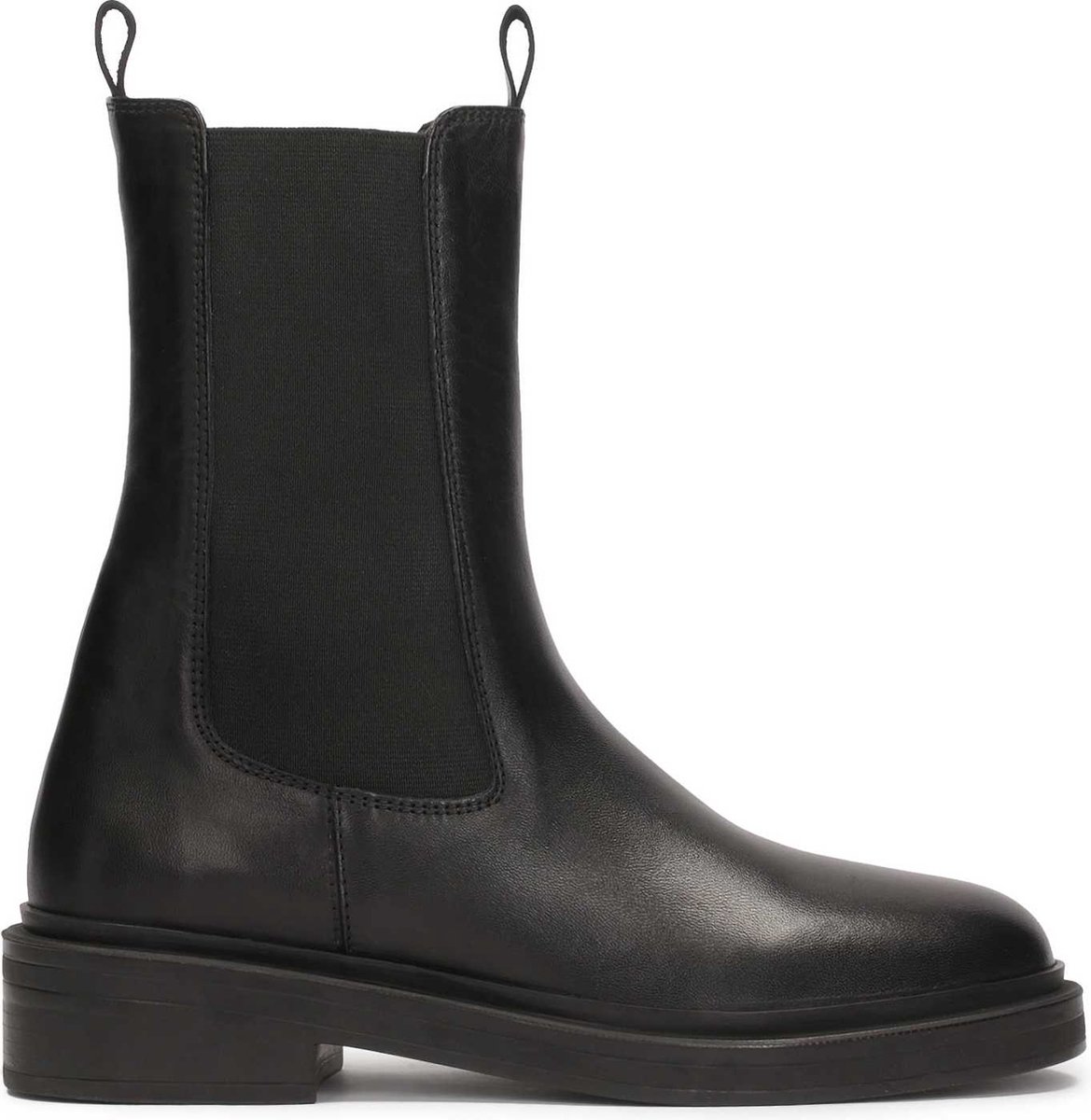 Kazar Leather Chelsea boots on a flat sole