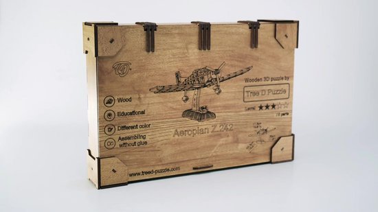 Tree D Puzzle Aeroplan Z242- Kit de Maquette d'avion en Bois