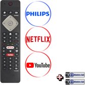 Universele Afstandsbediening geschikt voor alle philips Tv's (met Netflix & Youtube Knop!) V2