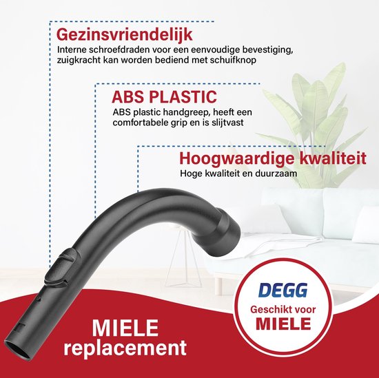 vhbw 1 x handgreep compatibel met Miele S382, S510, S388, S511, S380, S384, S500, S381, S501 stofzuiger - handgreep, reserveonderdeel, 30 cm lang vhbw 1 x handgreep compatibel met Miele S382, S510, S388, S511, S380, S384, S500, S381, S501 stofzuiger - handgreep, reserveonderdeel, 30 cm lang