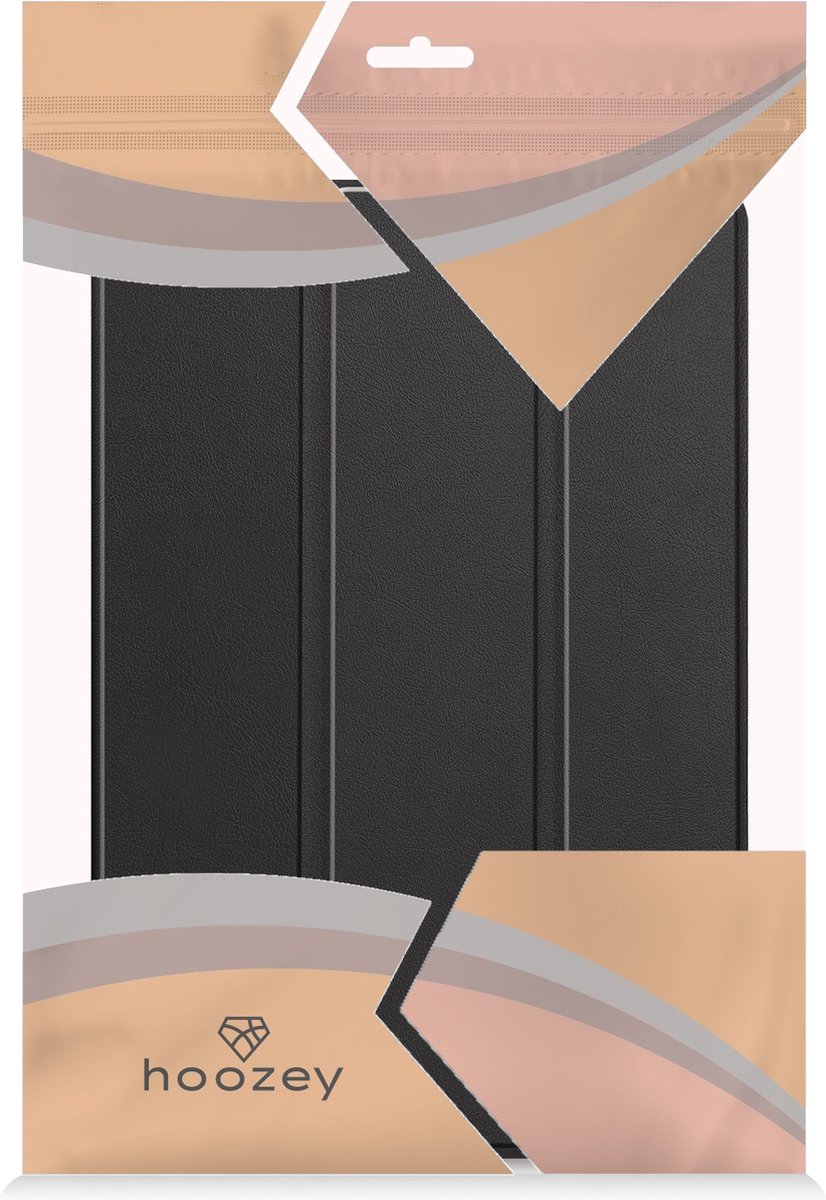 Hoozey - Book Case geschikt voor Samsung Galaxy Tab S9 Plus/S9 FE Plus (2023) - 12.4 inch - Tablet hoes - Zwart