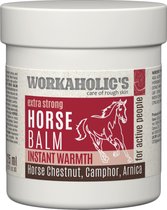 WORKAHOLIC'S | Extra Strong horse Balm | Warmt de huid en Spieren op | Extra streke formule met Paardenkastanje, Kamfer, Arnica | Directe warmte voor actieve mensen