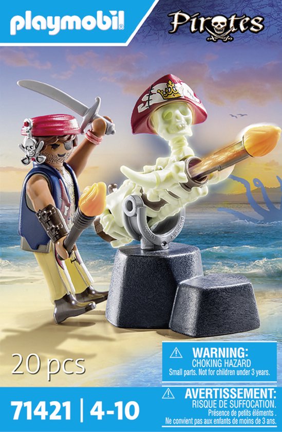 Playmobil - Pirates 71419 Pirate Avec Pieuvre Géante