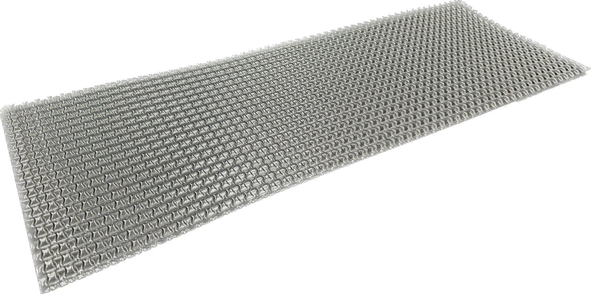 61 x 24 cm | Dubbellaags aluminium hitteschild in extra groot reliëf gewalst