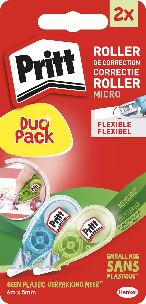 Mini Rouleaux Correcteurs Pritt 2ème 1/2 Prix