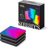 Twinkly Squares Extensions - LED wandlamp - Wandpaneel - App gestuurde - RGB - Gaming - Decoratie - 3 ST - Zwart