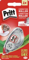 Pritt Correctie Roller Compact | Pritt Roller 4.2 x 10 mm | Eco Verpakking Correctieroller Blister | Kantoor & School Correctieroller.