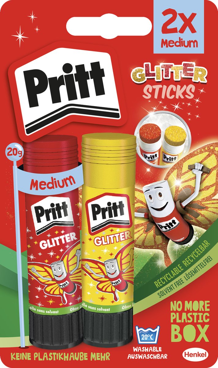 Pritt Glitter 2x 20 g Blistercard