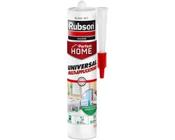 Rubson Universal bouwkit 280 ml Wit | Hoogwaardige Allround Kit voor Bouw- en Renovatieprojecten | Geschikt voor Diverse Materialen | Duurzaam & Weerbestendig | Voor Afdichten, Vullen en Monteren | Eenvoudig aan te brengen en Sneldrogend.