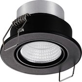 Ledmatters - Inbouwspot Zwart - Dimbaar - 3 watt - 300 Lumen - 2700 Kelvin - Warm wit licht - IP44 Badkamerverlichting