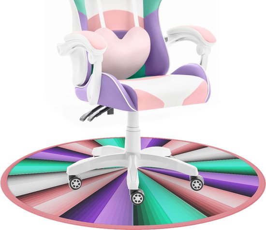 Grote bureaustoelmat, 130 x 150 cm, antislip vloerbeschermer voor gamingstoel, bureaustoel, computerstoel, tapijt, stoelmat voor kantoor en thuis, beschermt vloeren tegen rolstoelen