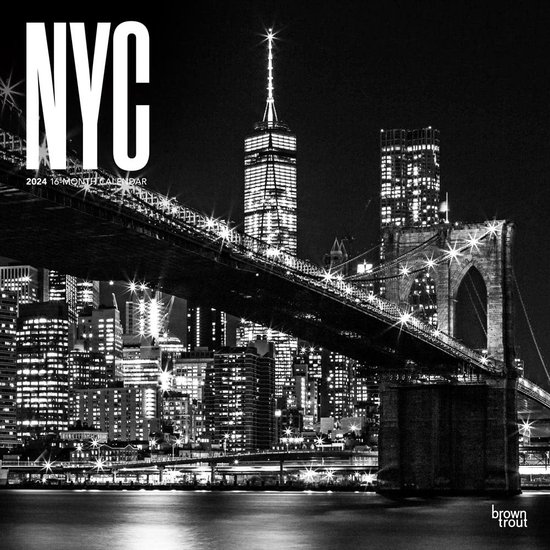 New York City Kalender 2024 Black and White