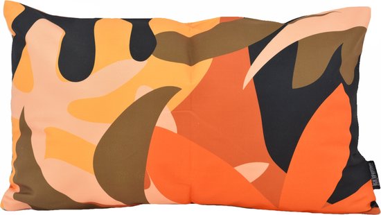 Housse de coussin feuille de couleur | Coton / Polyester | 30 x 50 cm