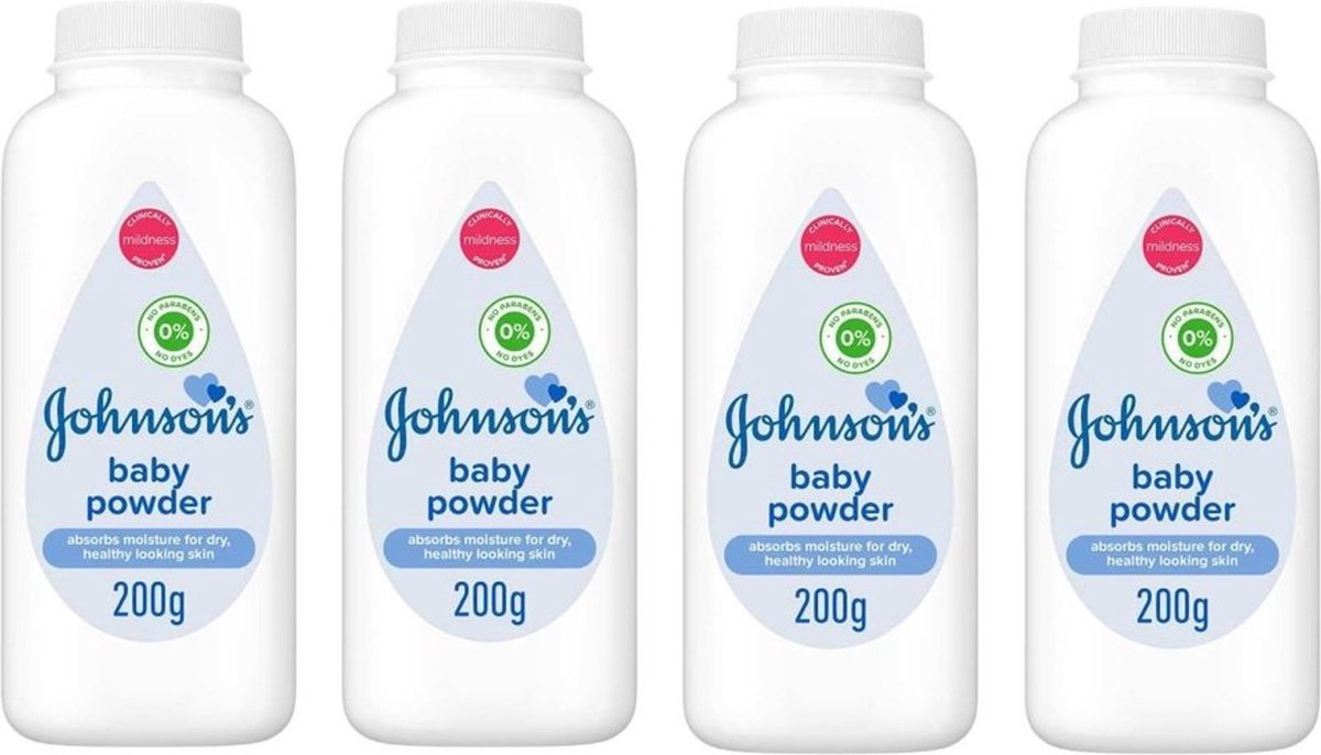 Goedkoopste Johnson's Baby Talk Poeder 4 x 200 Gram Voordeelverpakking